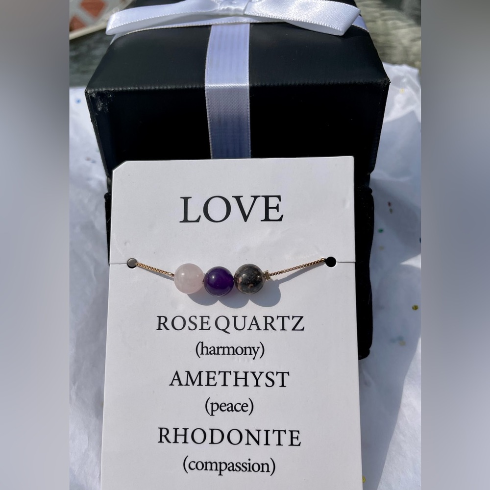 BOGO FREE Beautiful Love ❤️ Natural Stone Chain Bracelet